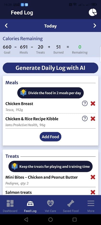 Your Dog’s Dashboard & Daily Log screenshot 10