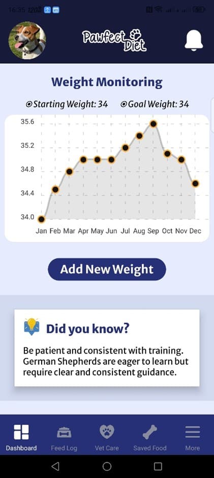 Your Dog’s Dashboard & Daily Log screenshot 4